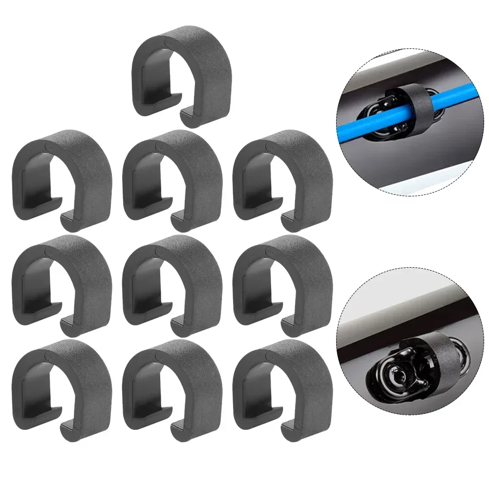 Cycling Gear Parts - 10 個 MTB バイク自転車フレーム U バックルブレーキギアケーブルハウジングホースチューブシフターケーブルガイドボタン固定チューブクリップ