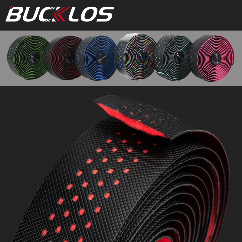 Bike Handlebar Tape - BUCKLOS プロフェッショナルグラベルバイクハンドルバーテープ耐衝撃コンフォートロード自転車バーテープバイクハンドルバーベルトサイクリングパーツ