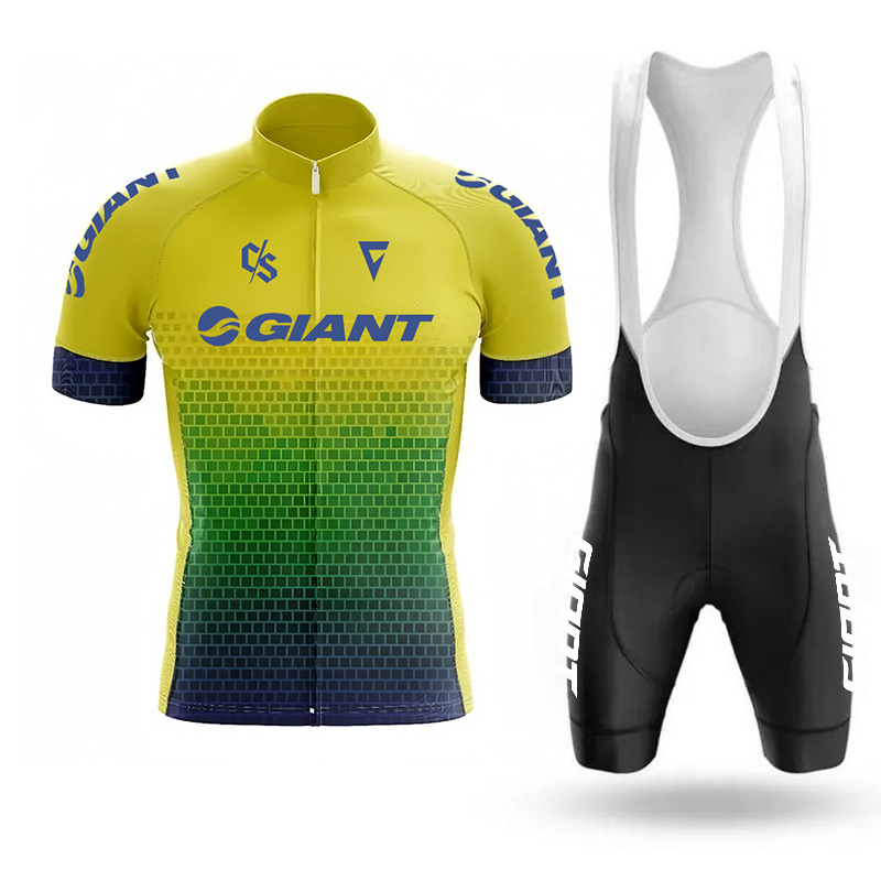 Cycling Gear Outfit - 男性用ジャイアントサイクリングジャージ、ロードマウンテンバイクショーツ、通気性のある夏服、プロのユニフォーム