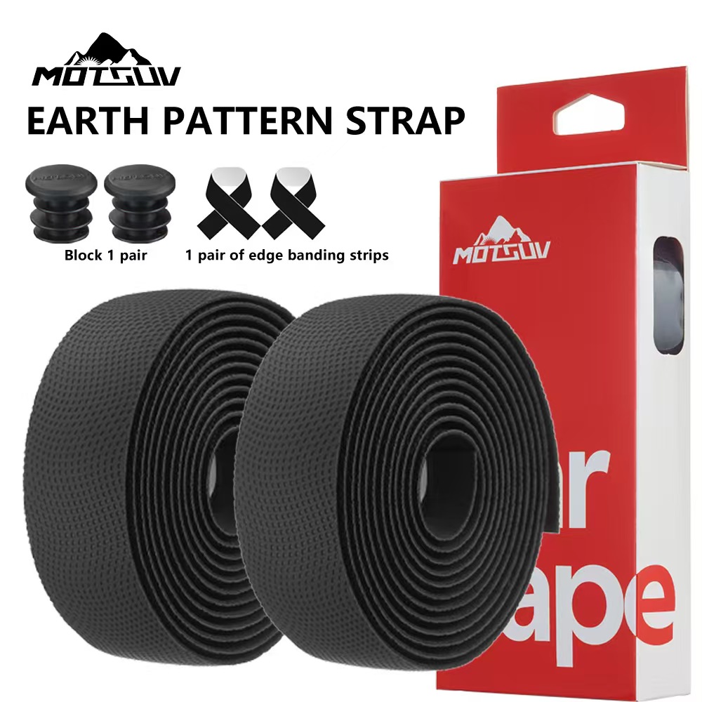 Bike Handlebar Tape - シリカゲルバイクハンドルバーテープ通気性滑り止めEVA衝撃吸収耐摩耗性ロード自転車ハンドルバーストラップ