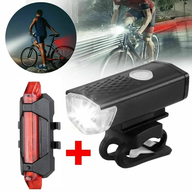 Cycling Gear Charging Station - MTB バイクフロントライト USB LED 充電式防水マウンテンバイクヘッドライト自転車安全警告灯サイクリングアクセサリー