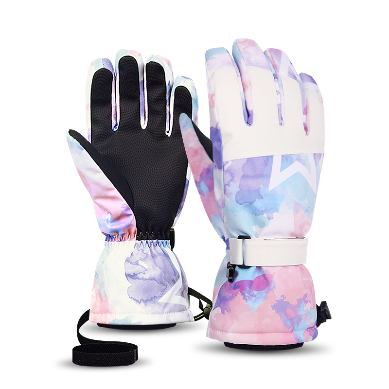 Cycling Gear Weather - 冬用サイクリンググローブ ノンスリップ タッチスクリーン 防水 サーマルグローブ スキー
