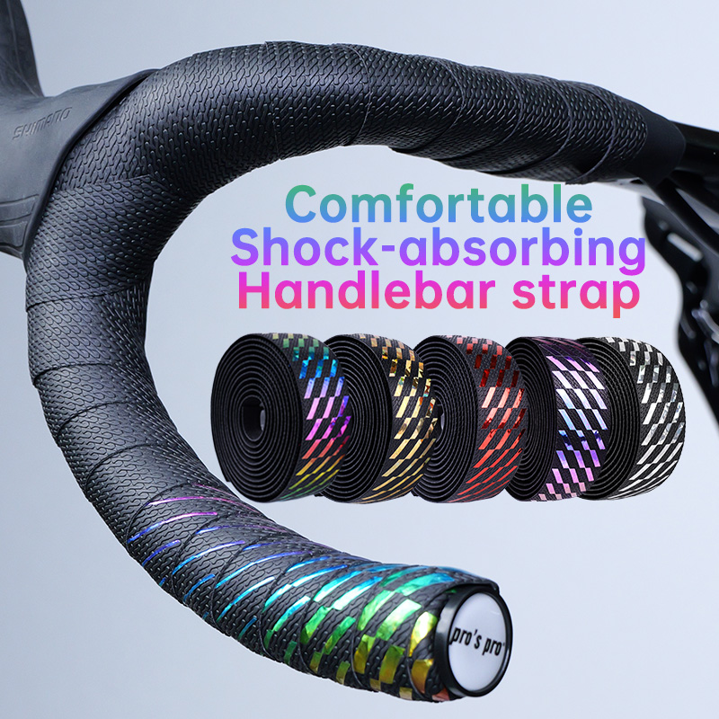 Bike Handlebar Tape - 1 ペアロードバイクハンドルバー PU テープ滑り止めシリカゲルハンドルバーテープ衝撃吸収サイクリングバーテープ自転車アクセサリーテープ