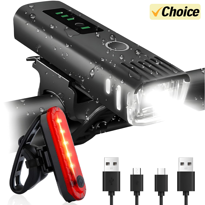 Cycling Gear Charging Station - 1000LM 自転車 LED フロントライト LED USB