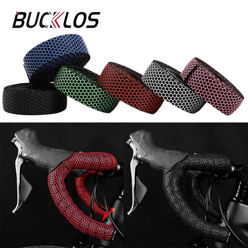 Bike Handlebar Tape - バックロスロードバイクハンドルバーテープ滑り止めシリカゲルハンドルバーテープ衝撃吸収サイクリングバーテープアクセサリー