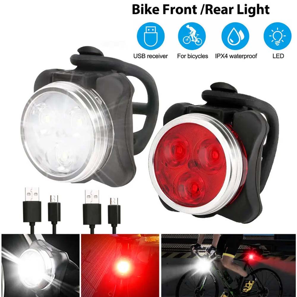 Cycling Gear Charging Station - 自転車ヘッドライトテールライト屋外ナイトライト警告灯 USB 充電式 Led 防水自転車ライト