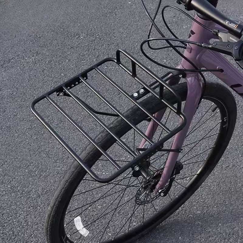 Bike Cargo Rack - 厚みのある砂利道用荷物ラック 強化炭素鋼製耐荷重自転車荷物キャリア 頑丈で耐久性のある自転車アクセサリー