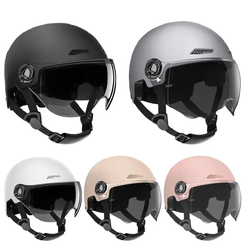 オートバイヘルメットクラシックレトロスクーターハーフヘルメッ - Aero Cycling Helmet のレビューと価格