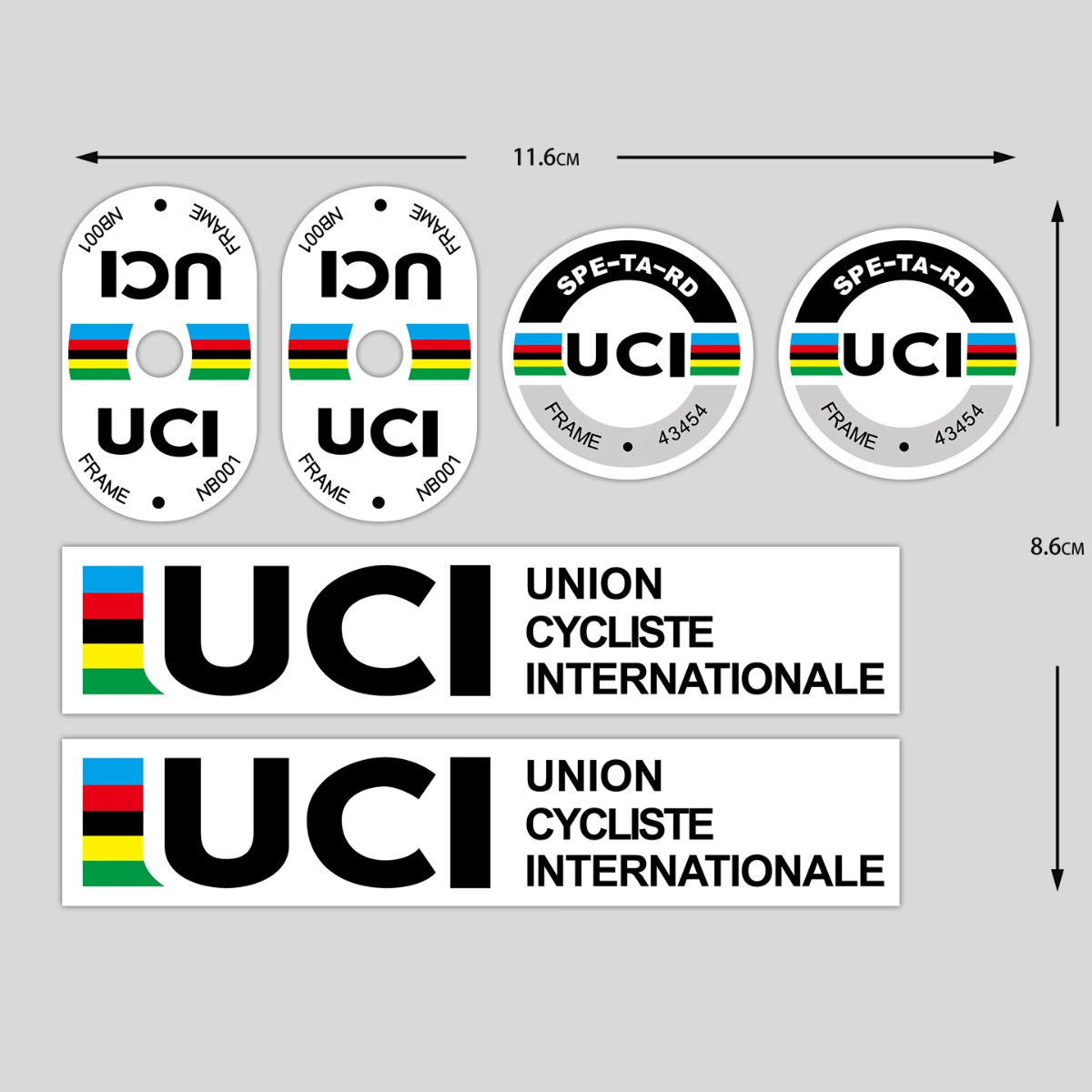 UCI サイクリングフレームステッカー耐久性のあるビニール自 - Aero Cycling Helmet のレビューと価格