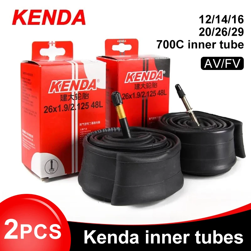 2 個 KENDA 自転車インナーチューブ 20/26/27 - Cycling Gear Parts のレビューと価格