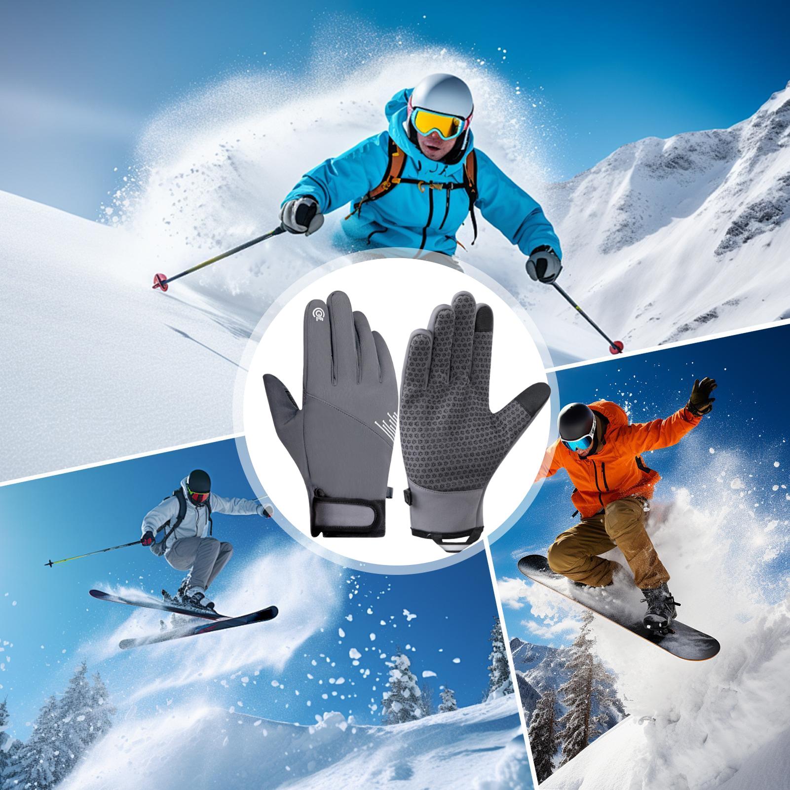 暖かい手袋 防風 タッチスクリーン対応 寒さ対策ギア スノー - Cycling Gear Weather のレビューと価格
