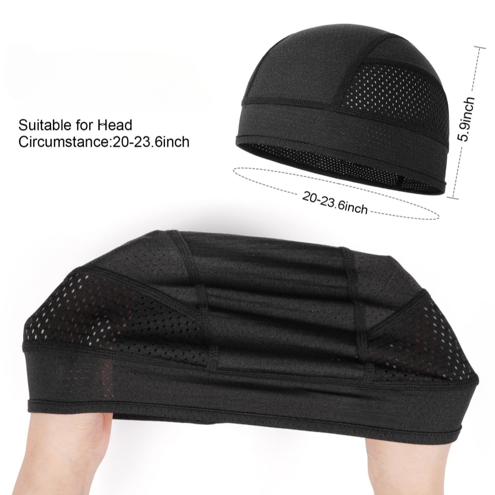 夏メッシュ薄型ベントビーニーキャップボンネット男性用汗吸収ス - Aero Cycling Helmet のレビューと価格