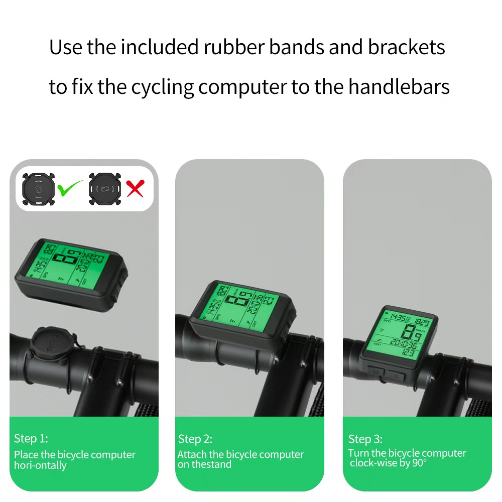 Bikevee BKV-1517 ワイヤレス自転車コンピュー - Cycling Gear Rack のレビューと価格