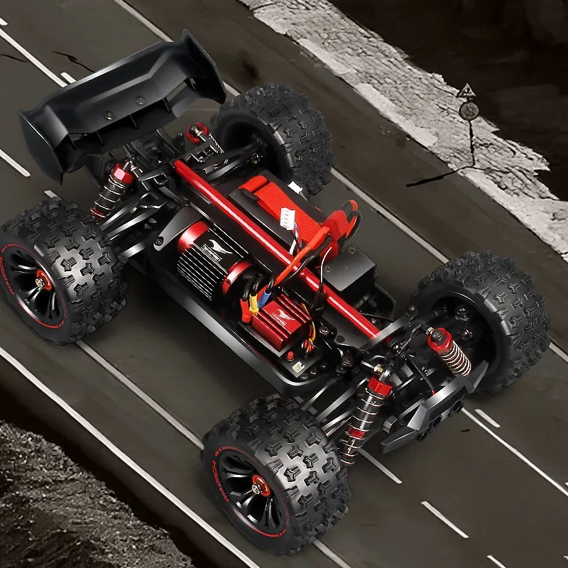 100km/h高速4WD RCカー、1:14ブラシレスモータ - Cycling Gear Rack のレビューと価格