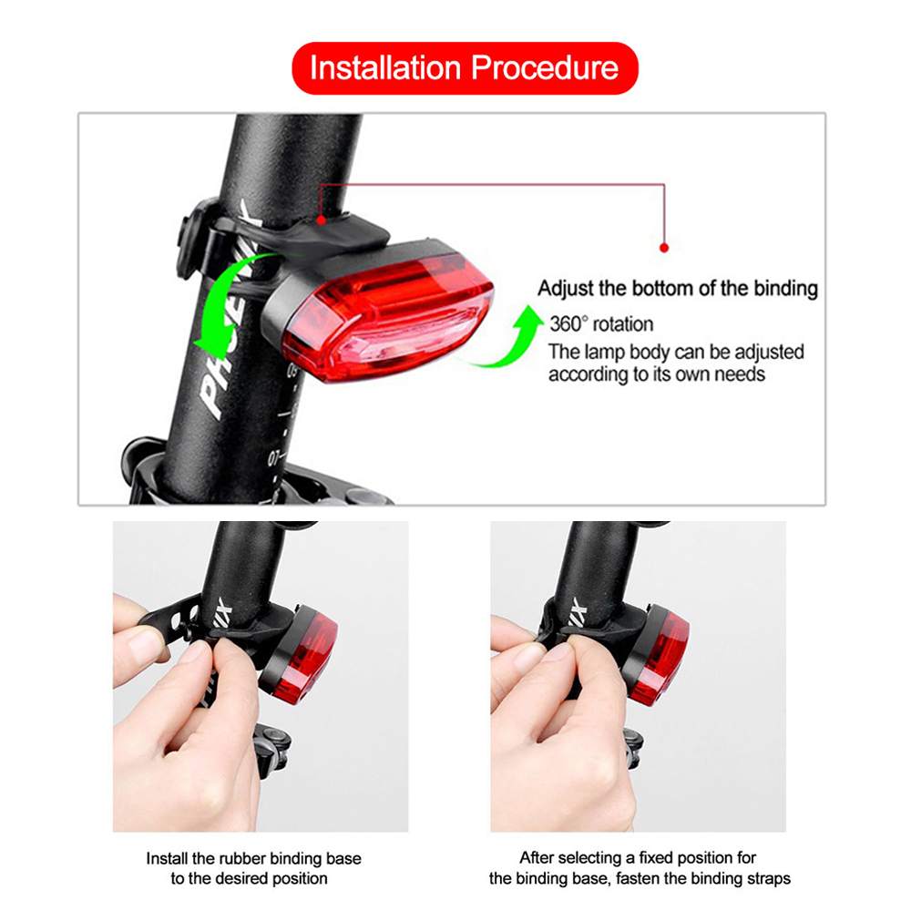 自転車テールライト MTB 赤自転車リアライト USB 充電 - Cycling Gear Charging Station のレビューと価格