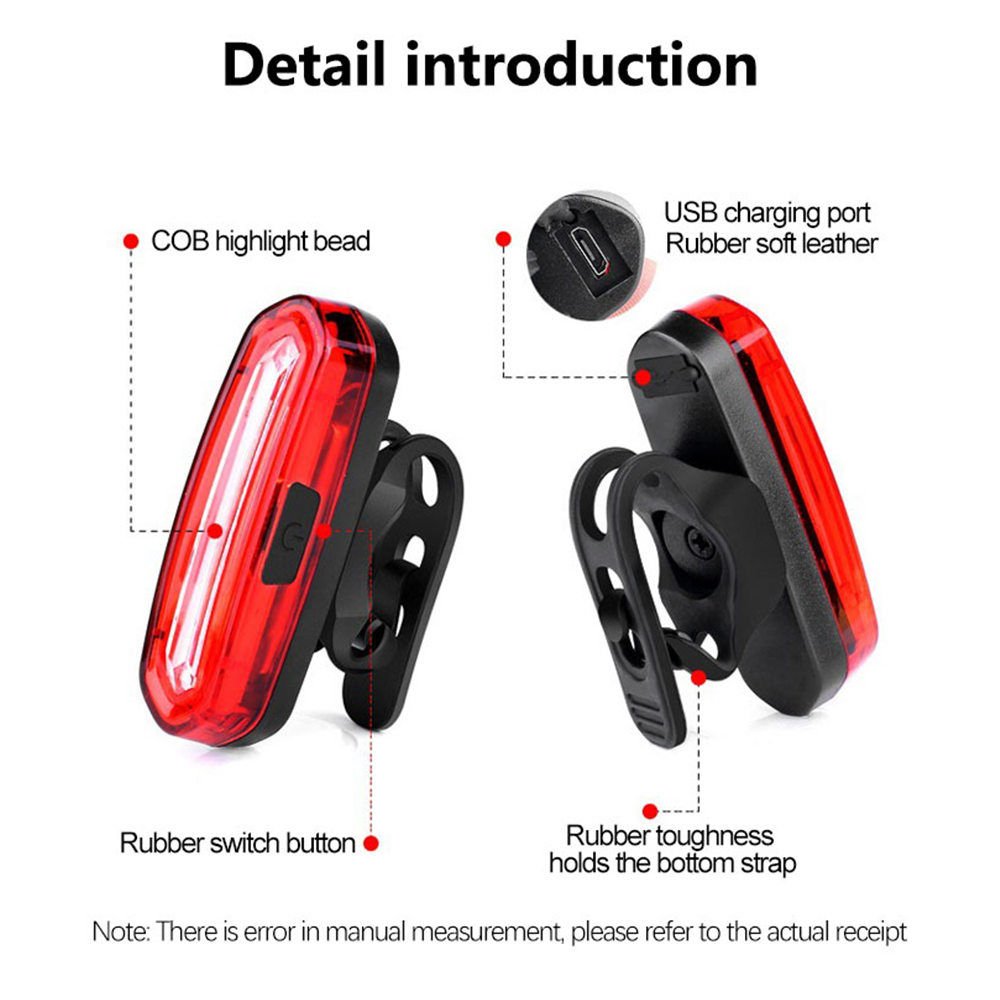 自転車テールライト MTB 赤自転車リアライト USB 充電 - Cycling Gear Charging Station のレビューと価格