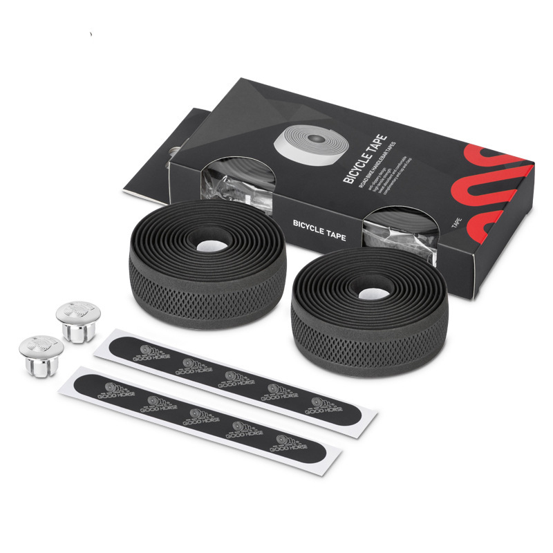 Promend-ロードバイク用の滑り止めテープ,黒,通気性, - Bike Handlebar Tape のレビューと価格