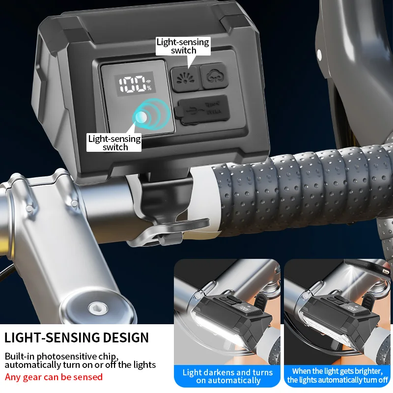 バイクライト 15LED USB 充電式自転車ヘッドライト防 - Cycling Gear Charging Station のレビューと価格
