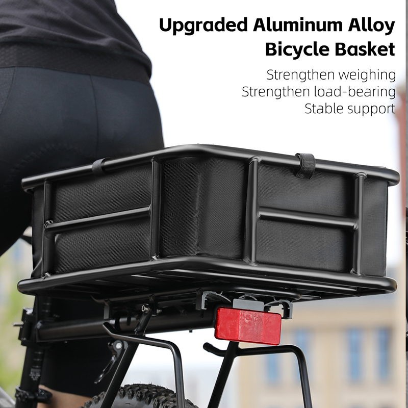 大容量自転車リアバスケットカーゴラッククイックリリース 26 - Bike Cargo Rack のレビューと価格