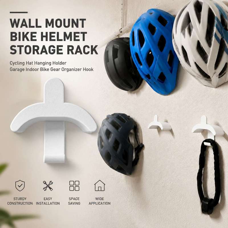 室内壁掛けサイクリングヘルメットブラケット自転車帽子収納フッ - Cycling Gear Indoor のレビューと価格