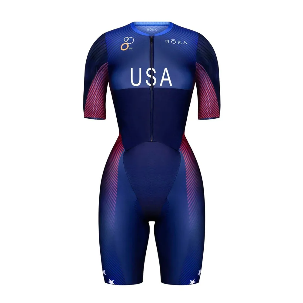 ロカ-女性用半袖トライアスロンジャンプスーツ、ロードバイク、 - Cycling Gear Outfit のレビューと価格