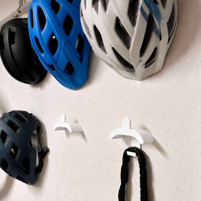 壁掛け式自転車ヘルメット収納ラック サイクリング帽子ハンギン - Cycling Gear Indoor のレビューと価格