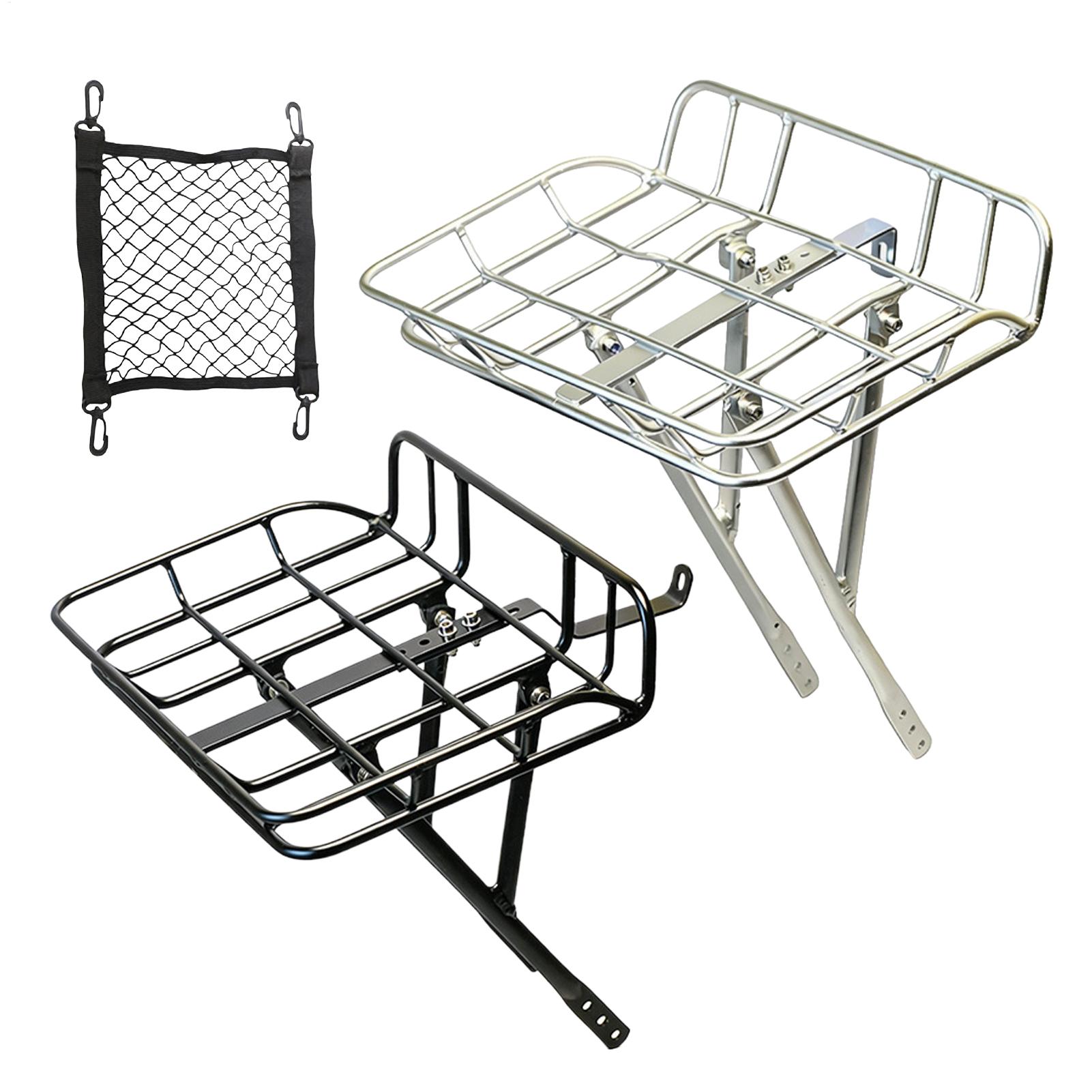 クイックリリース式フロントバイクバスケット 大容量メタルカー - Bike Cargo Rack のレビューと価格