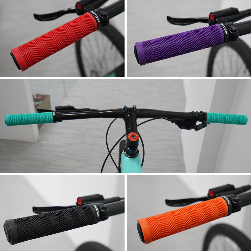 1 ペア人間工学に基づいた耐摩耗性自転車ハンドルバーグリップ - Cycling Gear And Accessories のレビューと価格