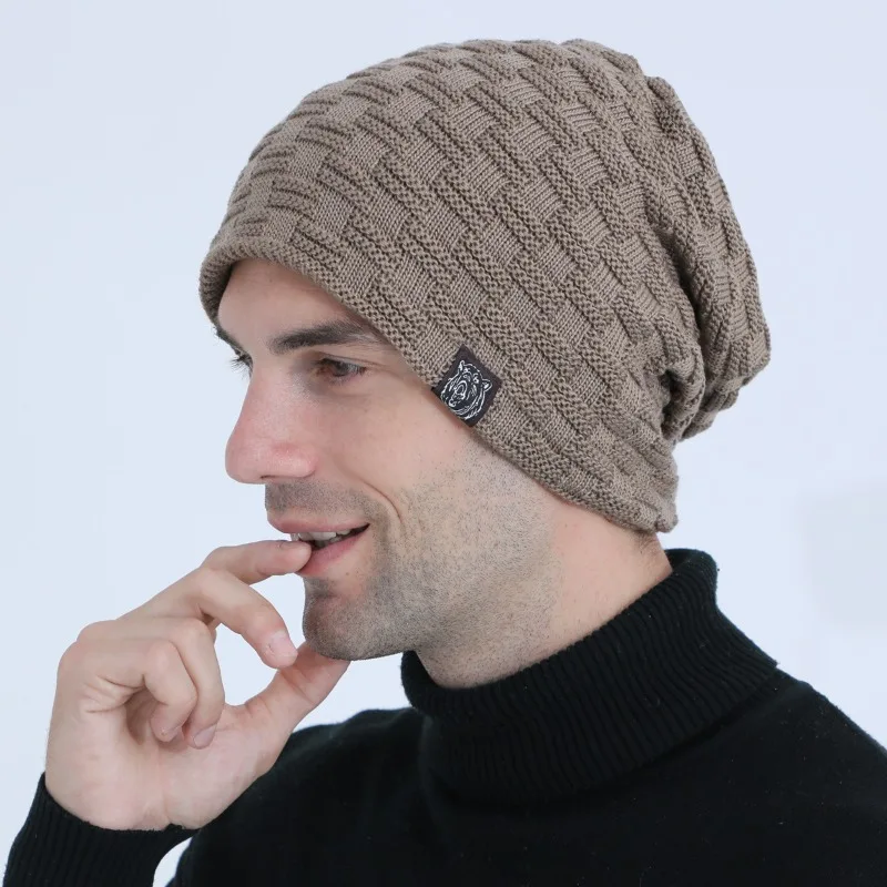 メンズプラッシュ裏地ビーニー冬帽子アウトドアスポーツ保温ニッ - Cycling Gear Weather のレビューと価格