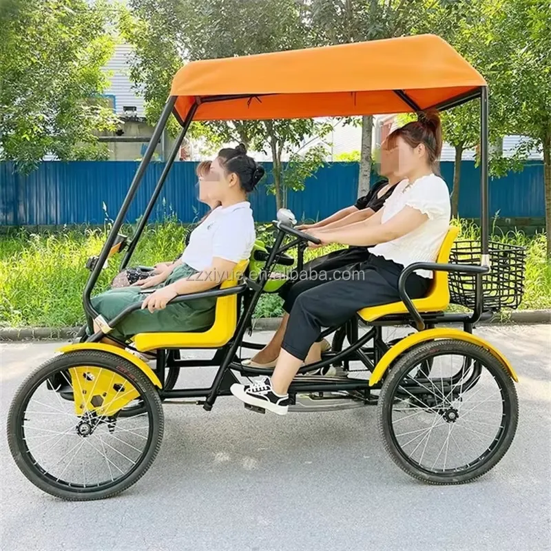 公園ツアー向け安定した4人乗りファミリーバイク、スムーズなス - Cycling Quads のレビューと価格