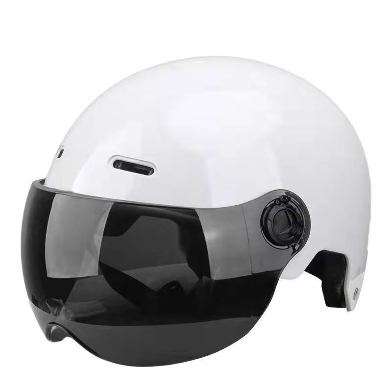 3C認証済みハーフヘルメット（ゴーグル付き）大人用男女兼用電 - Aero Cycling Helmet のレビューと価格