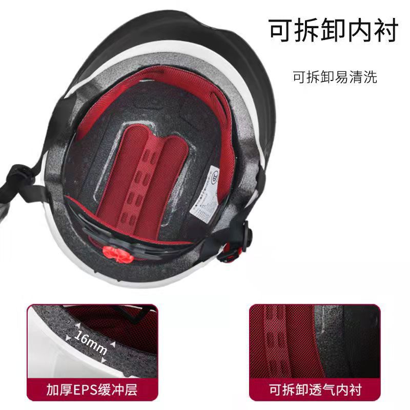 3C認証済みハーフヘルメット（ゴーグル付き）大人用男女兼用電 - Aero Cycling Helmet のレビューと価格