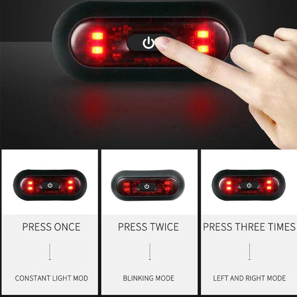 アップグレード4灯式自転車ヘルメットLEDライト充電式安全テ - Cycling Gear Charging Station のレビューと価格