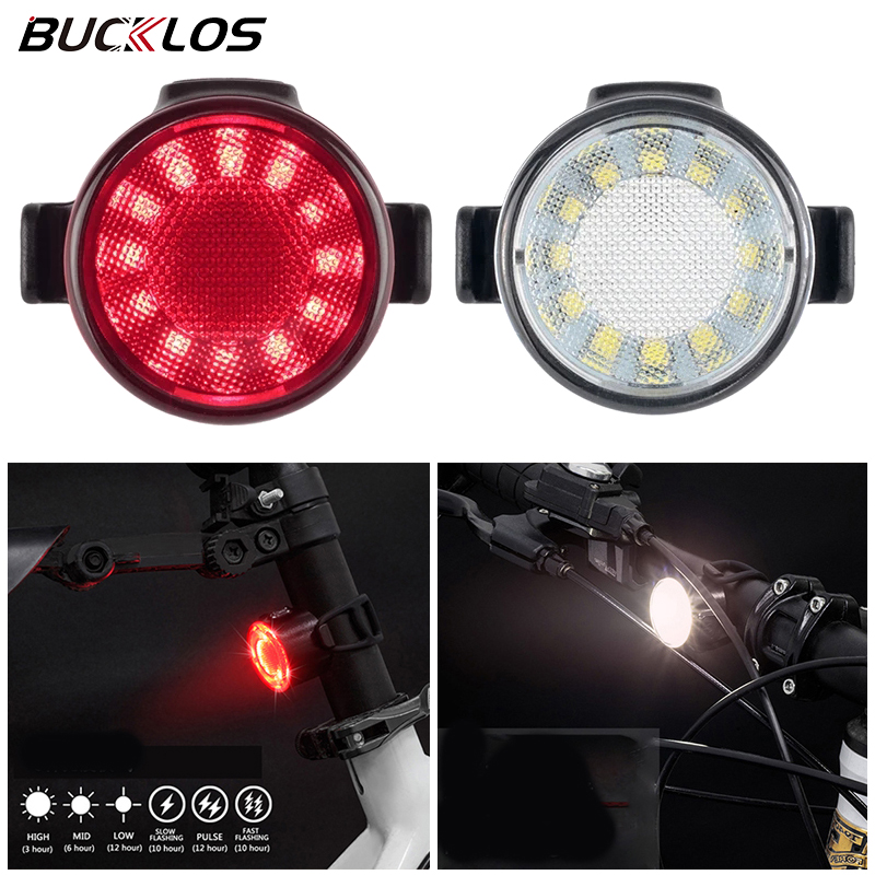 BUCKLOS 自転車フロントとリアライト自転車 LED ラ - Cycling Gear Charging Station のレビューと価格