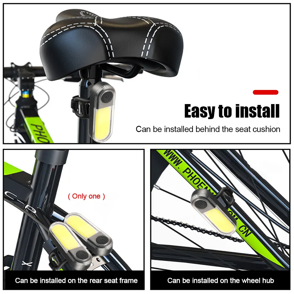 自転車テールライト白 + 赤色光防水乗馬リアライト Led  - Cycling Gear Charging Station のレビューと価格