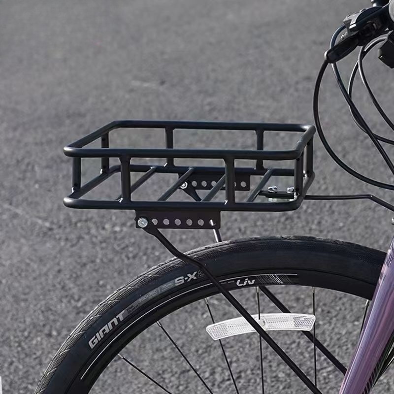 厚みのある砂利道用荷物ラック 強化炭素鋼製耐荷重自転車荷物キ - Bike Cargo Rack のレビューと価格