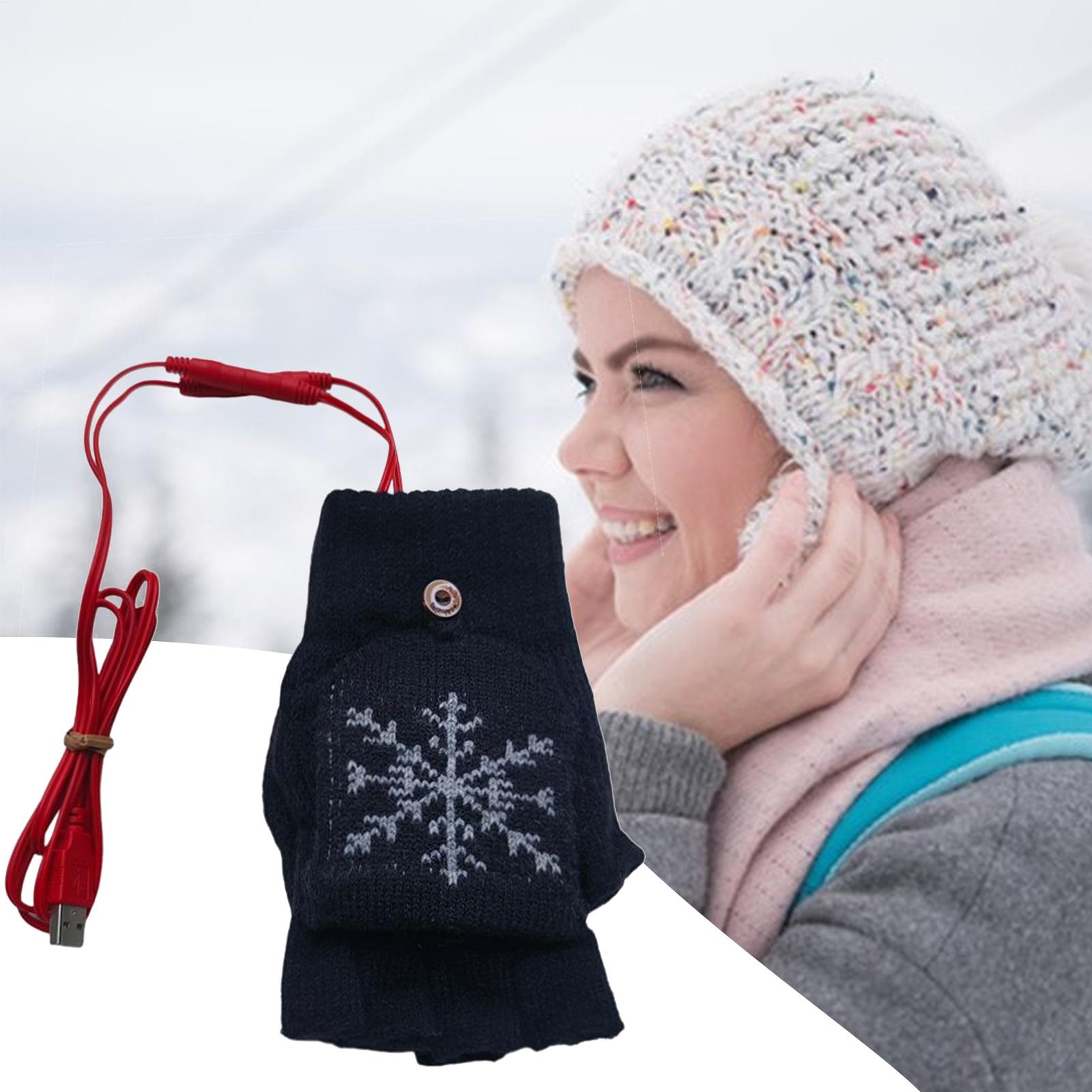 加熱手袋指なし USB 加熱乗馬手袋冬用ギアハンドウォーマー - Cycling Gear Weather のレビューと価格