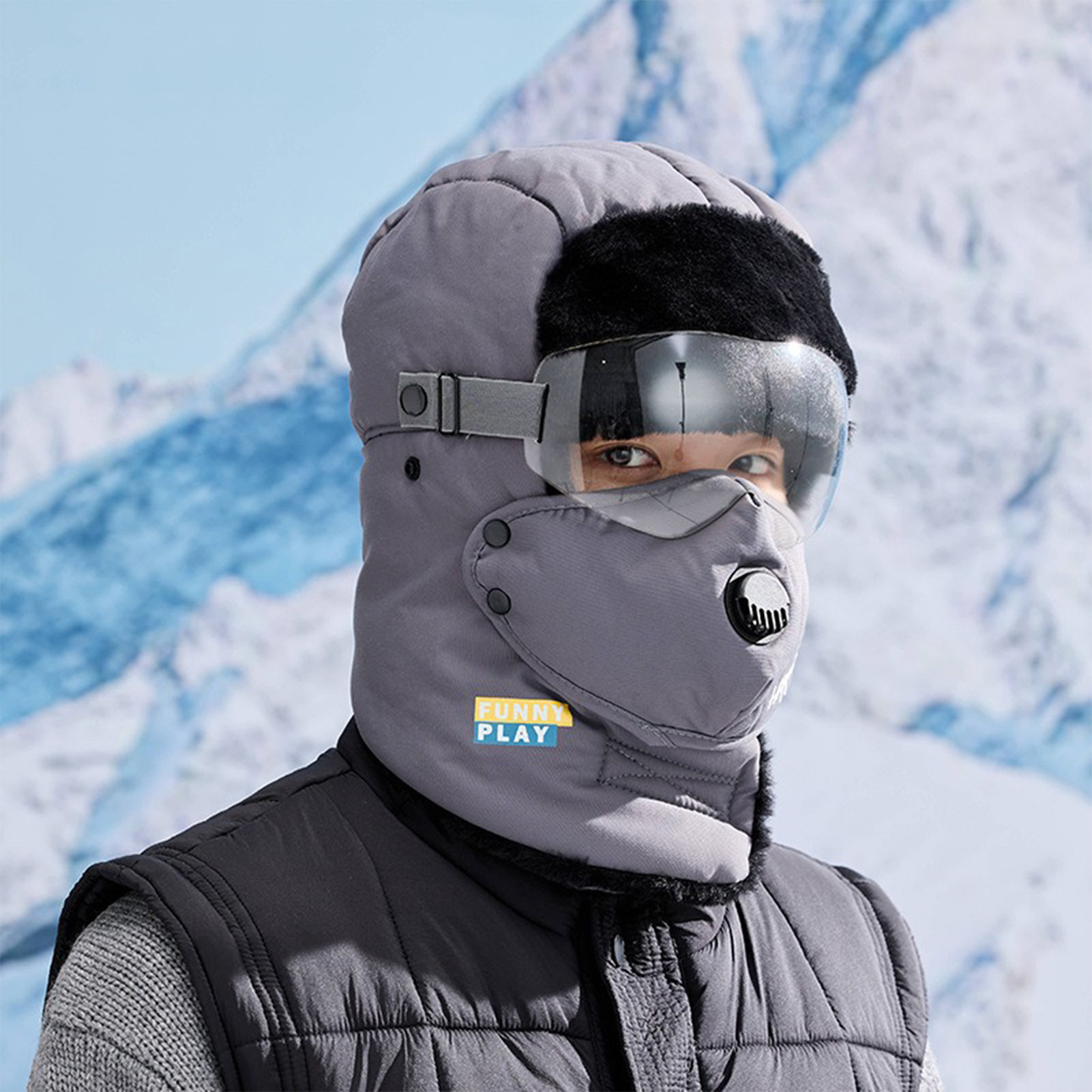 サーマルウィンターハット フリース裏地付き 厚手の帽子 寒い - Cycling Gear Weather のレビューと価格