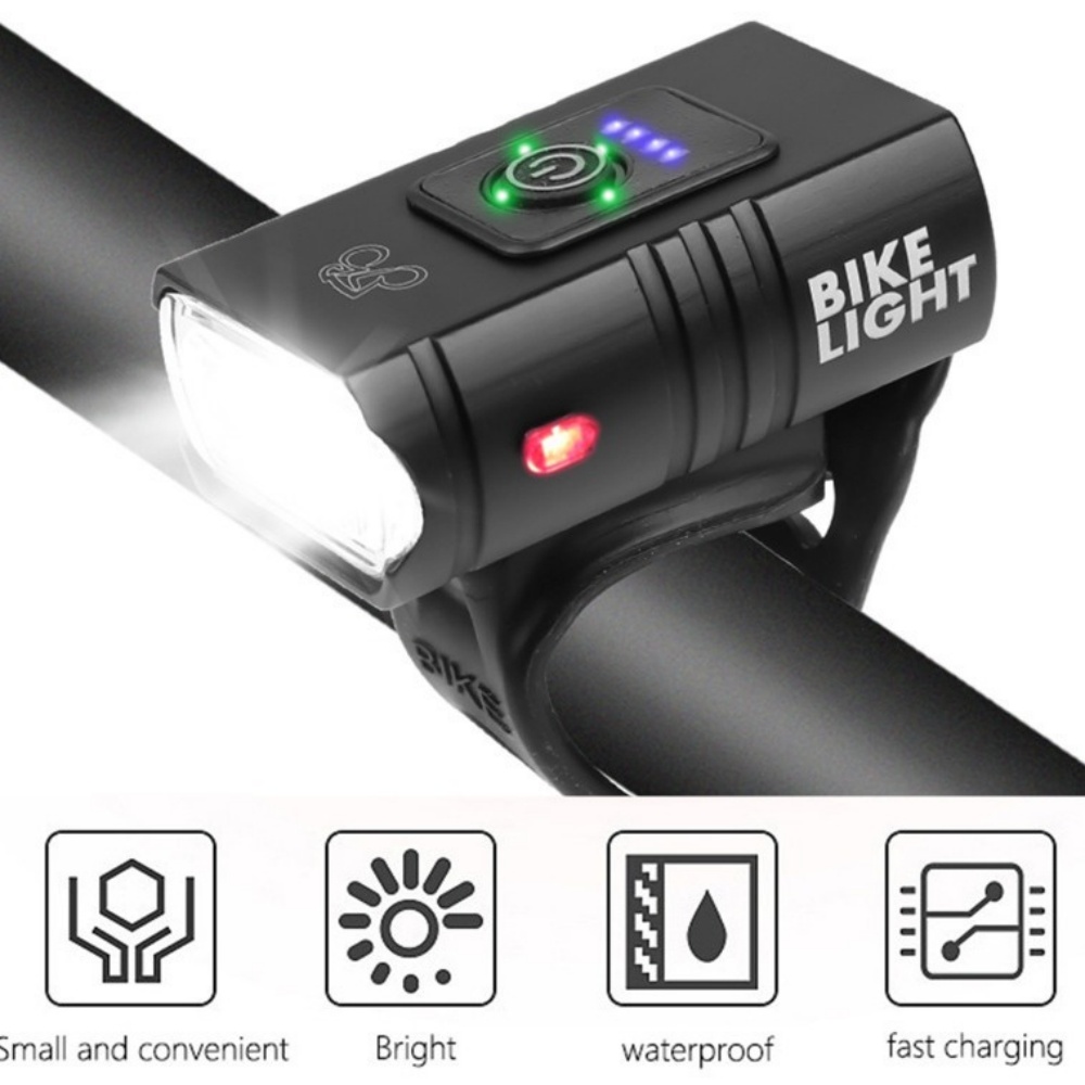 自転車ライト T6 LED フロント USB 充電式 MTB - Cycling Gear Charging Station のレビューと価格