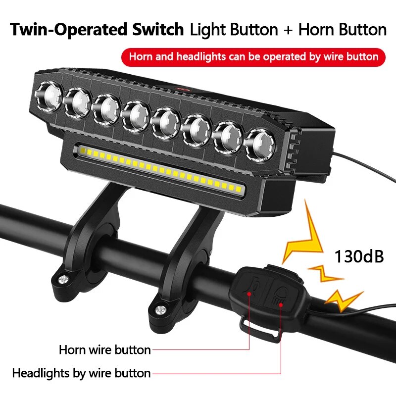 5/8 LED 自転車フロントライト USB 充電式 130 - Cycling Gear Charging Station のレビューと価格