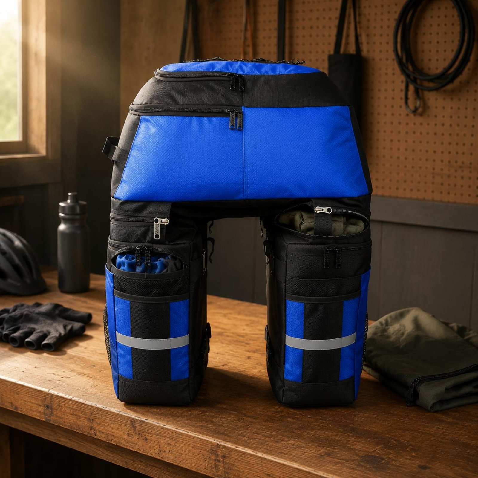 リアラックパニアバッグ レインカバー バイクパニアバッグ リ - Cycling Gear Weather のレビューと価格