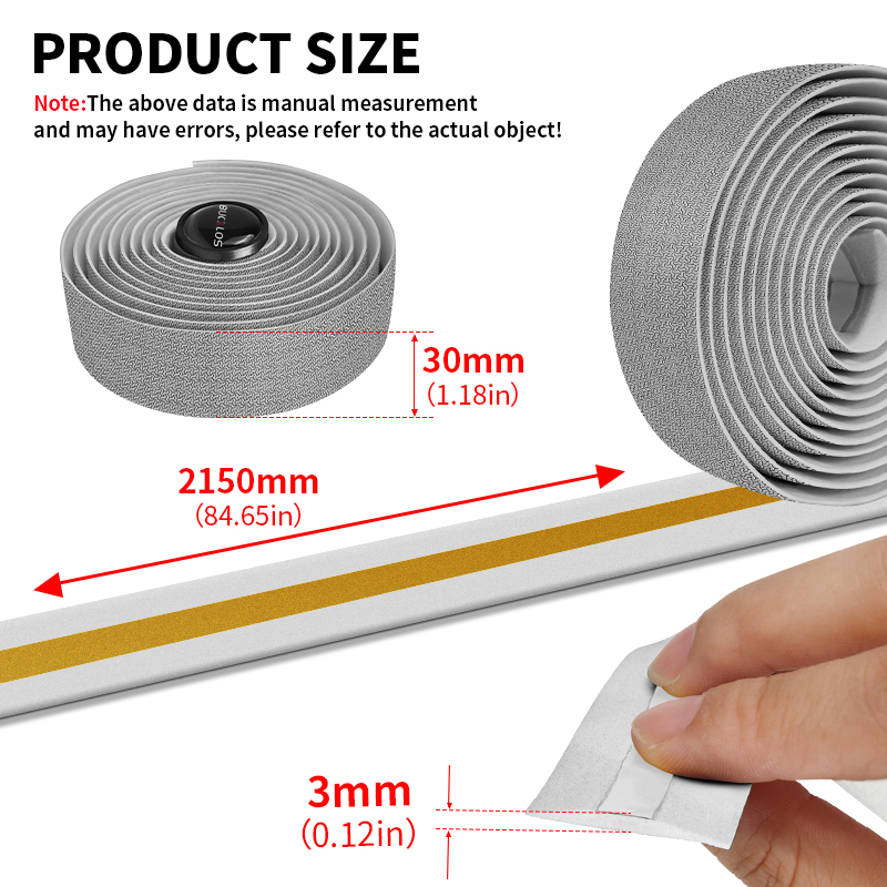 BUCKLOS ノンスリップ自転車ハンドルバーテープ耐久性の - Bike Handlebar Tape のレビューと価格