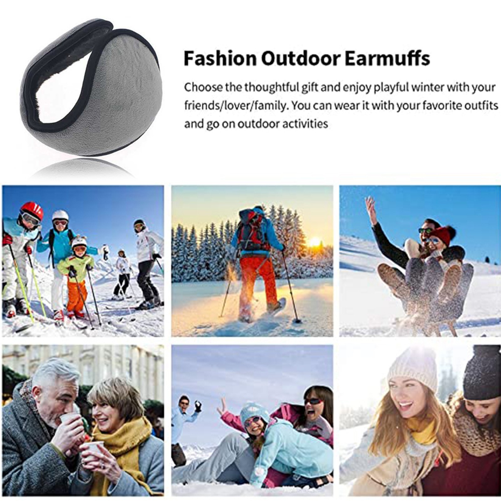 冬用イヤーマフ 暖かいフリース製 折りたたみ式耳カバー 防風 - Cycling Gear Weather のレビューと価格